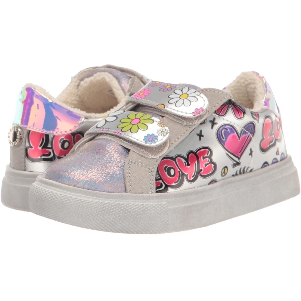 NWB Steve Madden girls shoes bubble sneakers with Velcro strap closures size 11C